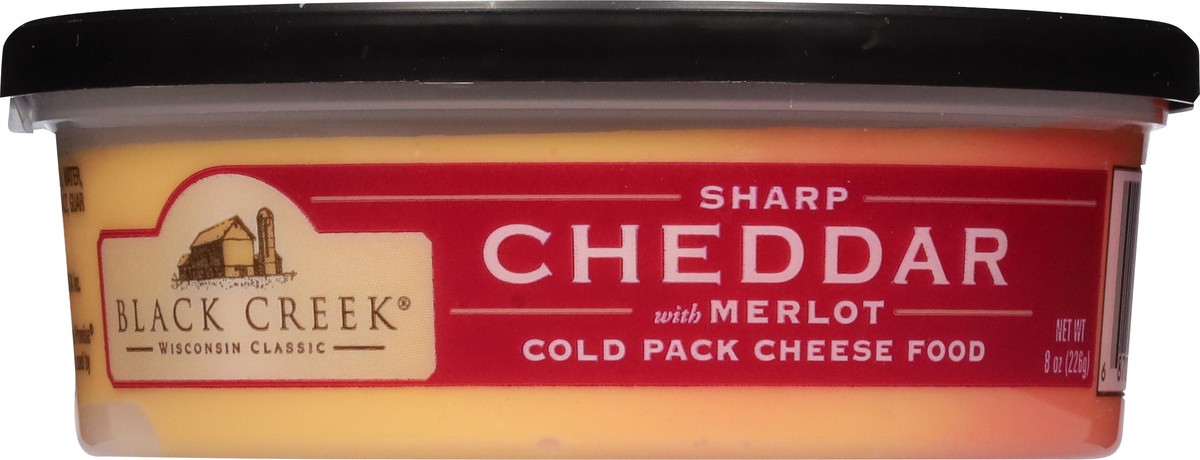 slide 14 of 15, Black Creek Sharp Cheddar with Merlot Cheese 8 oz, 8 oz