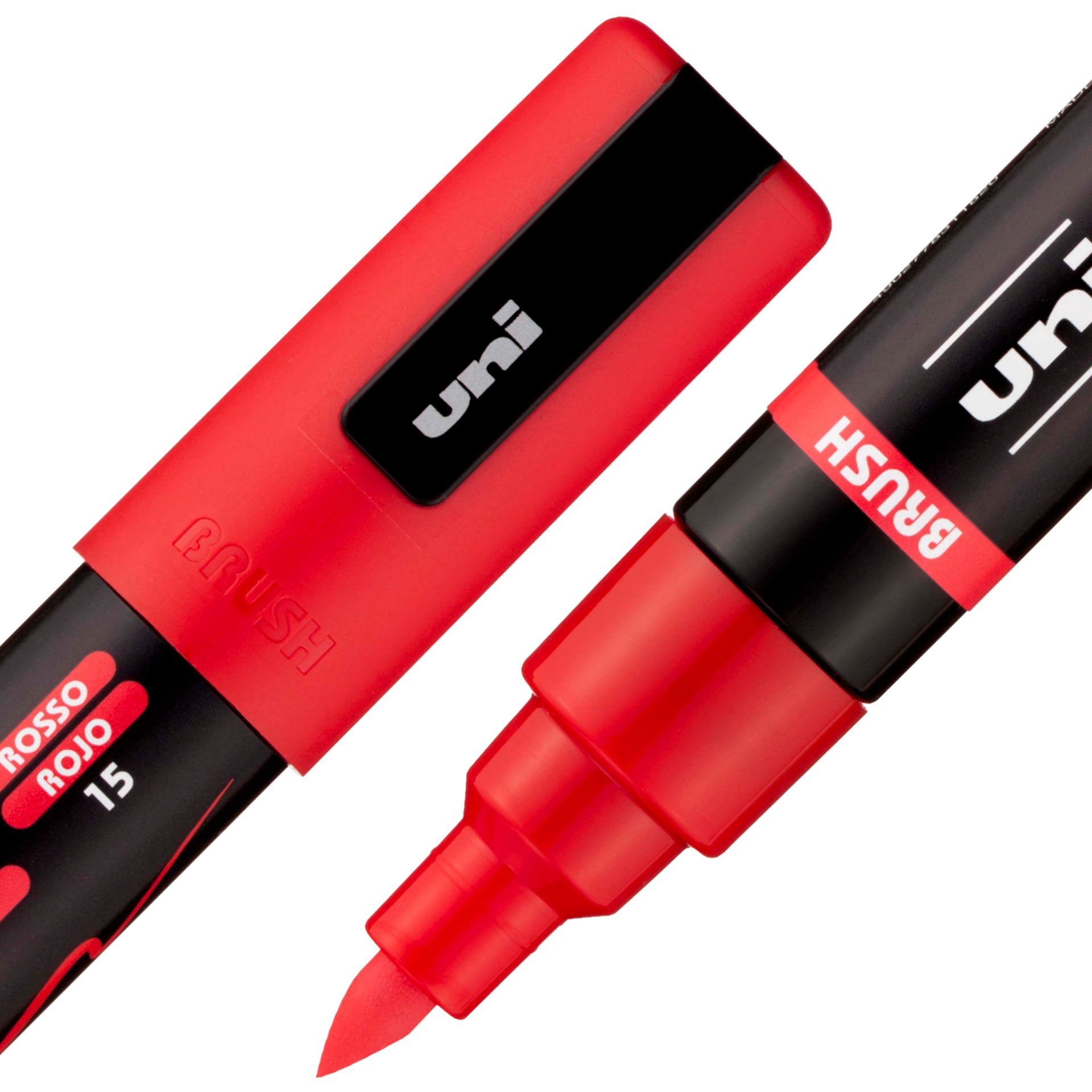 slide 3 of 7, Posca Pc-5br 16 Color Brush Tip Paint Marker Set, 1mm-4mm brush tips