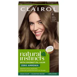 Clairol Natural Instincts Hair Color, Light Brown Shade 6