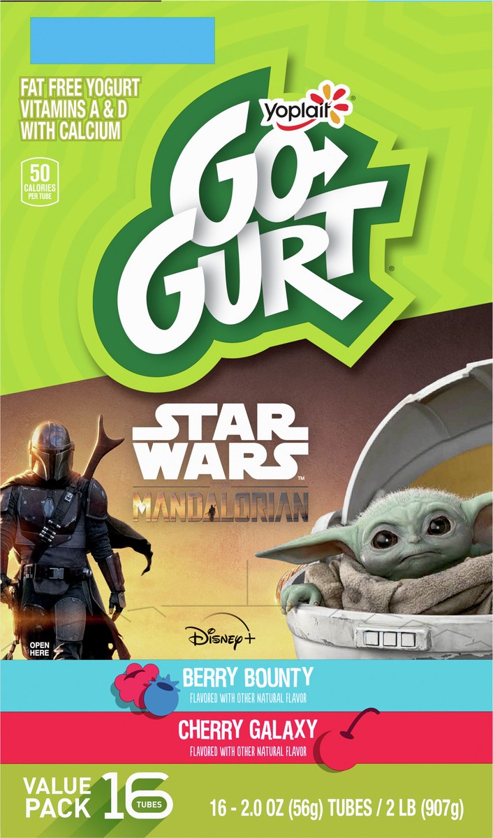 slide 3 of 7, Go-Gurt StarWars Yogurt Fat Free, 16 ct; 2 oz