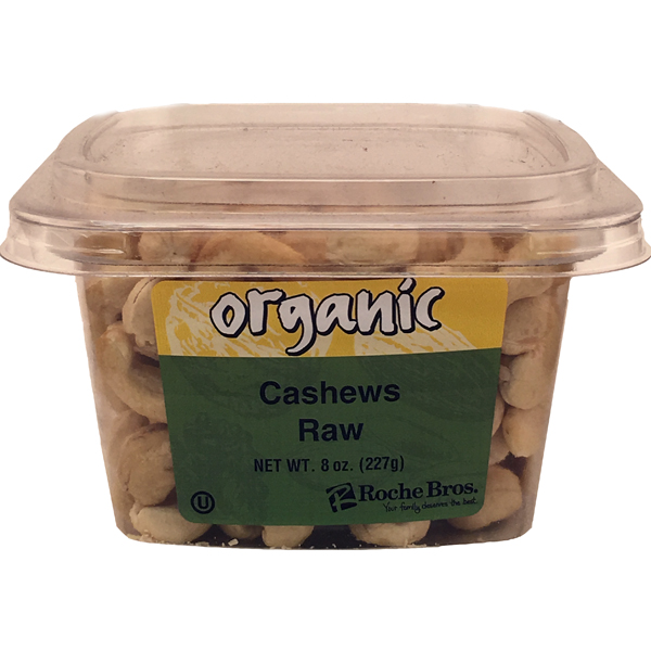 slide 1 of 1, Roche Bros. Organic Raw Cashews, 8 oz