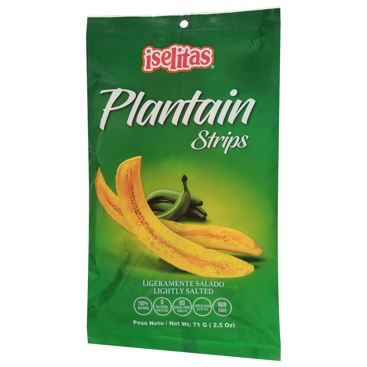 slide 6 of 9, Iselitas Lightly Salted Plantain Strips 2.5 oz, 1 ct
