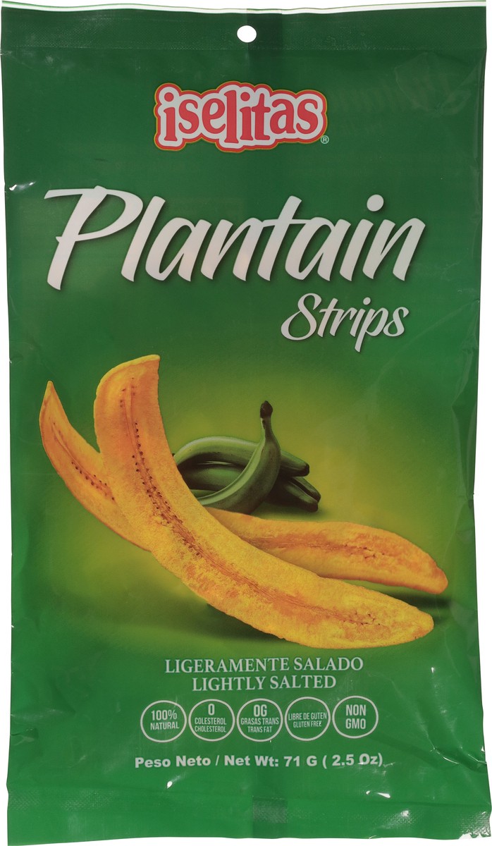 slide 7 of 9, Iselitas Lightly Salted Plantain Strips 2.5 oz, 1 ct