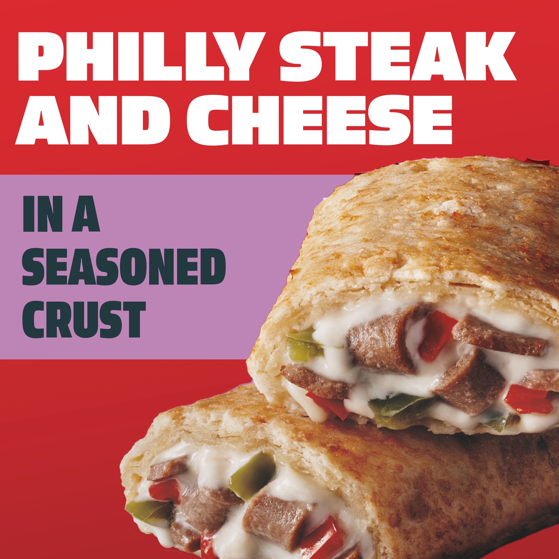 slide 2 of 3, Hot Pockets Philly Steak & Cheese Frozen Snacks in a Seasoned Crust, Philly Cheesesteak Made with Real Reduced Fat Mozzarella Cheese, 12 Count Frozen Sandwiches, 54 oz