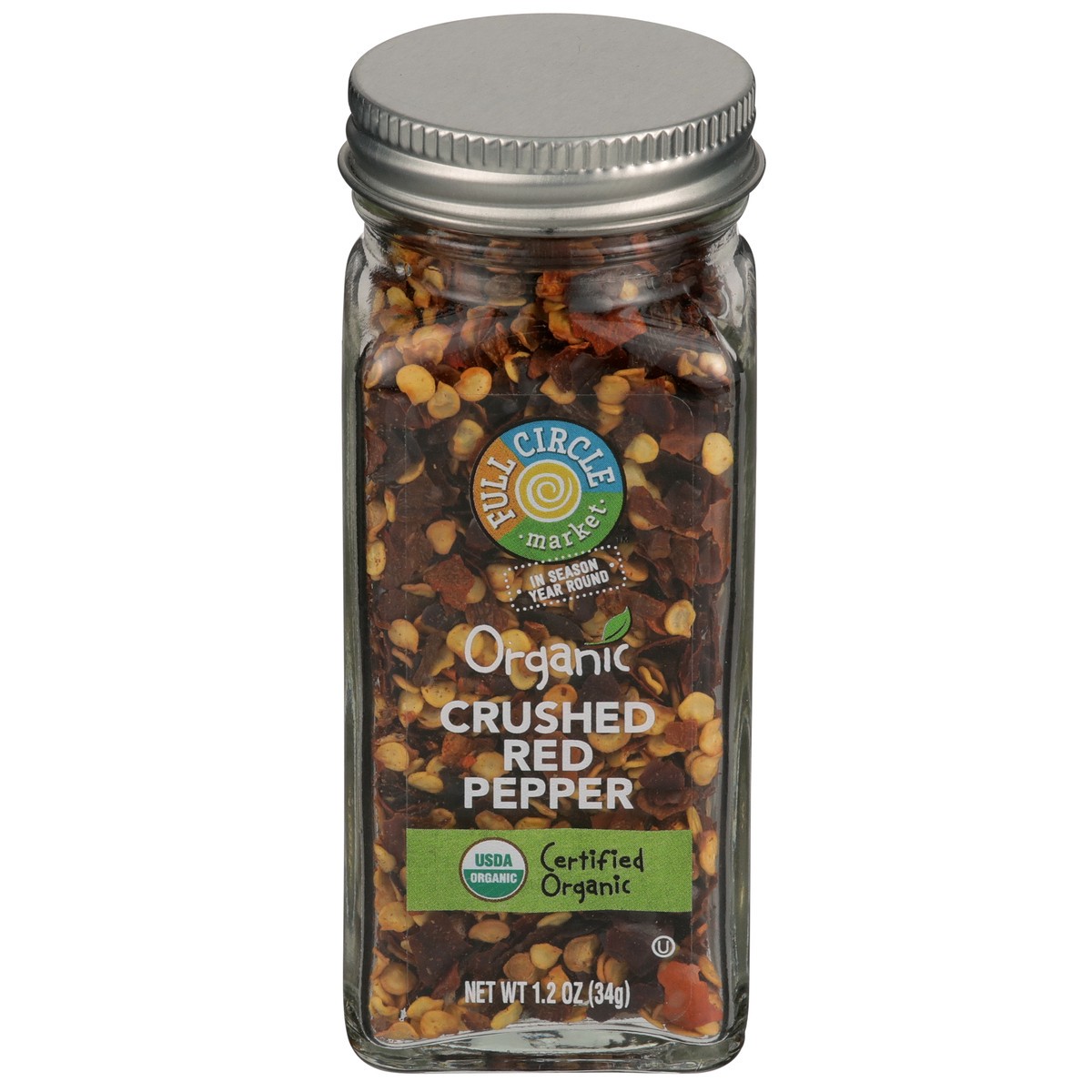 slide 1 of 8, Full Circle Market Organic Crushed Red Pepper 1.2 oz, 1.2 oz