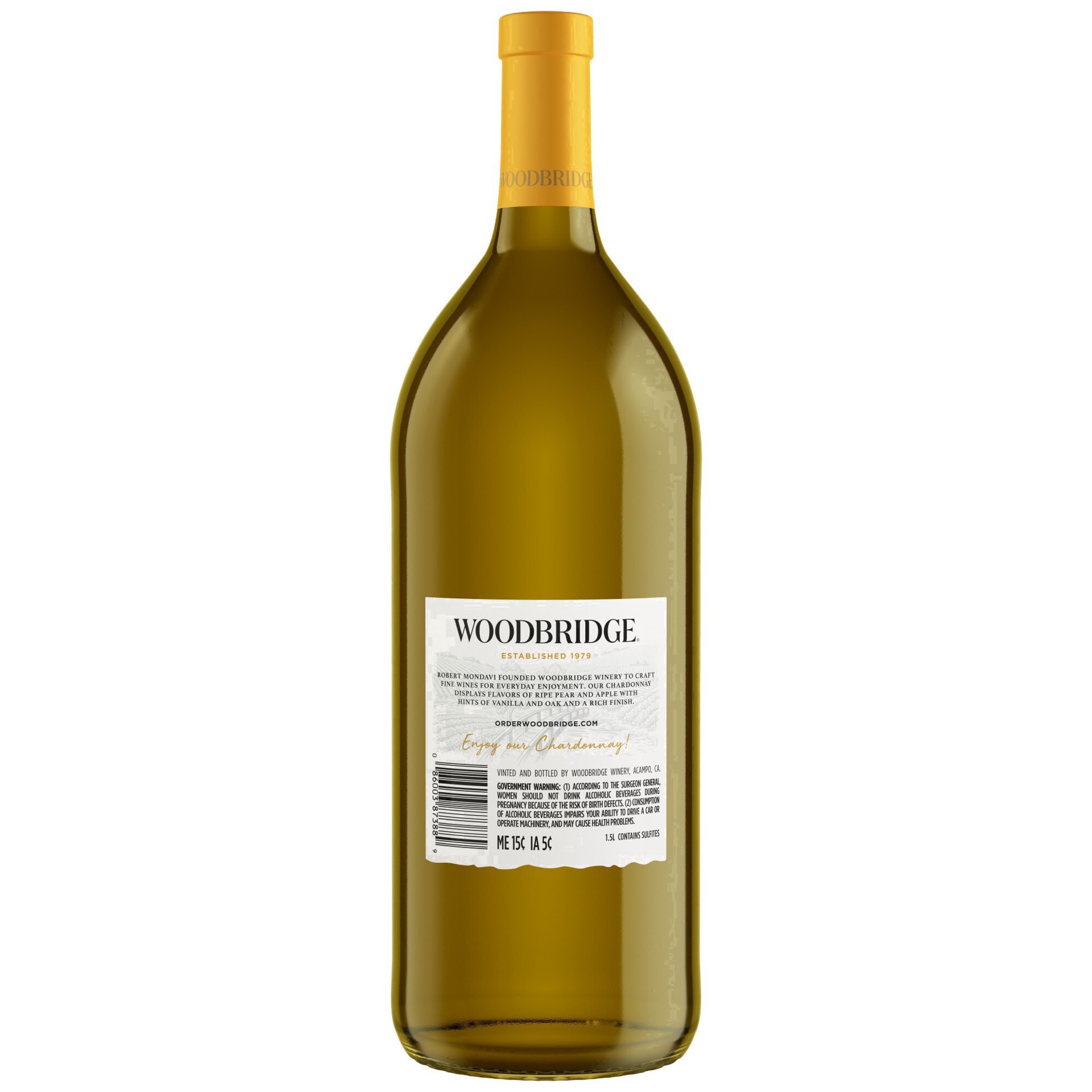 slide 34 of 37, Woodbridge by Robert Mondavi Chardonnay White Wine, 1.5 liter