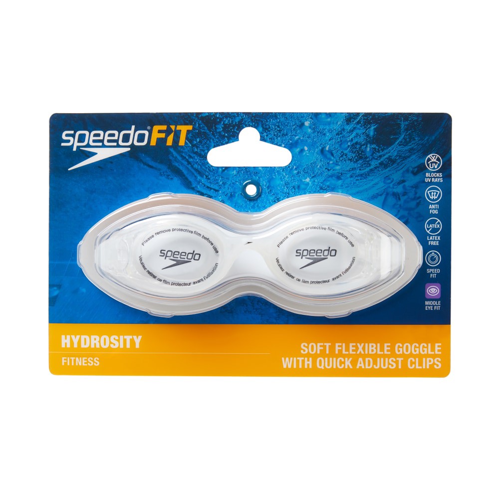 slide 1 of 1, Speedo Adult Hydrosity Goggle, Clear, 1 ct