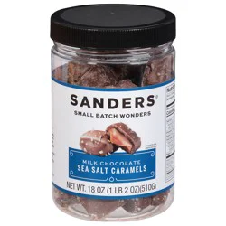 Sanders Milk Chocolate Sea Salt Caramels 18 oz