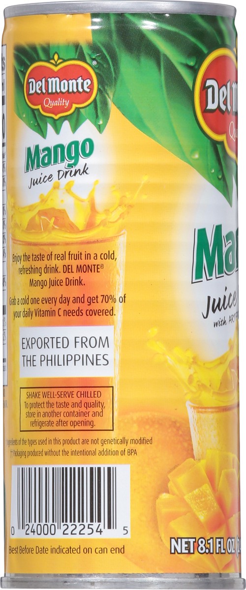 slide 8 of 9, Del Monte Quality® mango juice drink - 8.1 fl oz, 8.1 fl oz