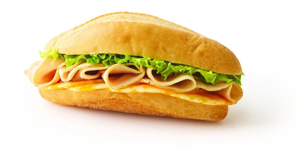 slide 1 of 1, Grab & Go Oven Roasted Turkey With Colby Jack Sandwich, 7 oz