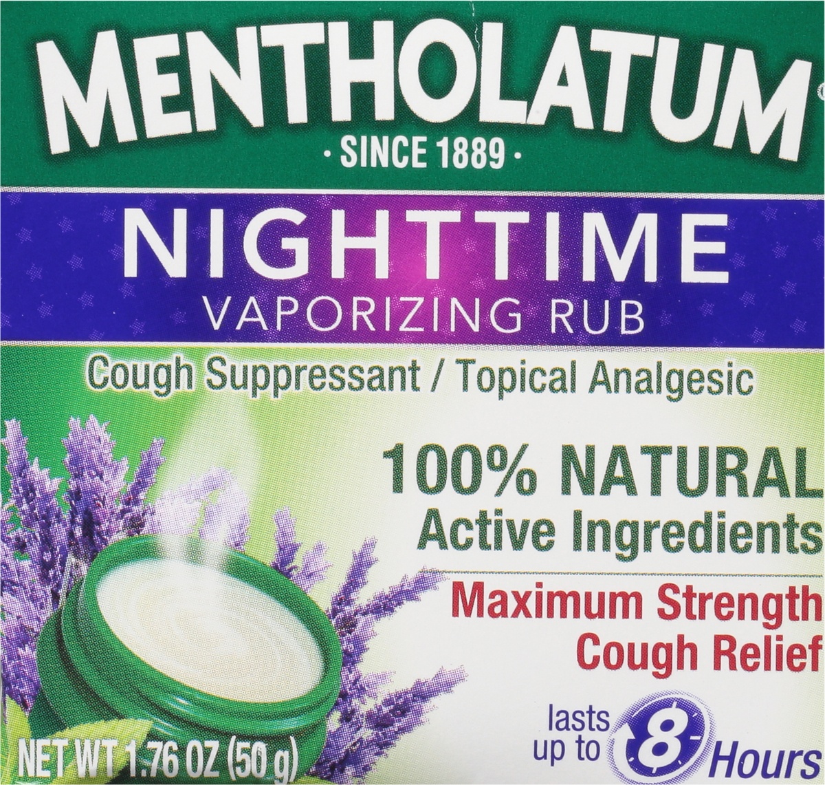slide 8 of 10, Mentholatum Nighttime Vaporizing Rub, 1.76 oz