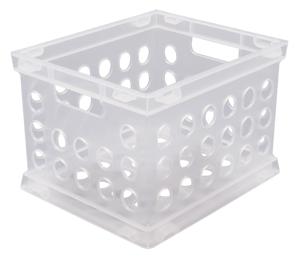 slide 1 of 1, Sterilite Clear Small Crate, 1 ct