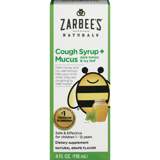 slide 1 of 1, Zarbees Childrens Cough And Mucus, 1 ct