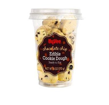 slide 1 of 1, Hy-Vee Edible Cookie Dough, Chocolate Chip, 6 oz