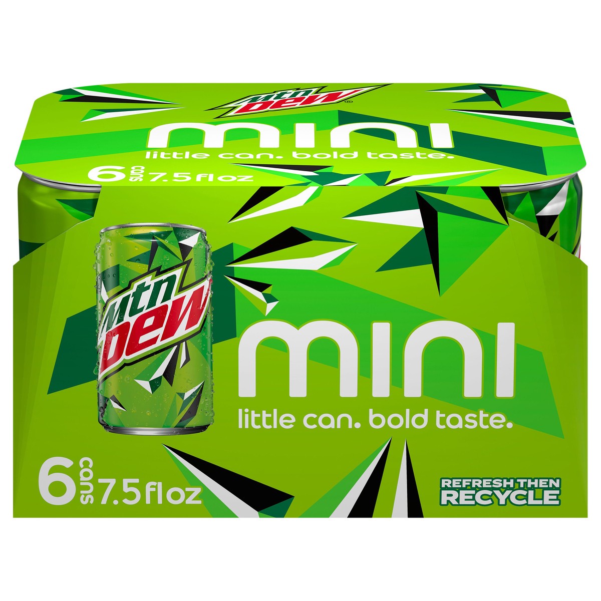 slide 4 of 10, Mountain Dew Mtn Dew Soda Citrus 7.5 Fl Oz 6 Count, 6 ct; 7.5 oz