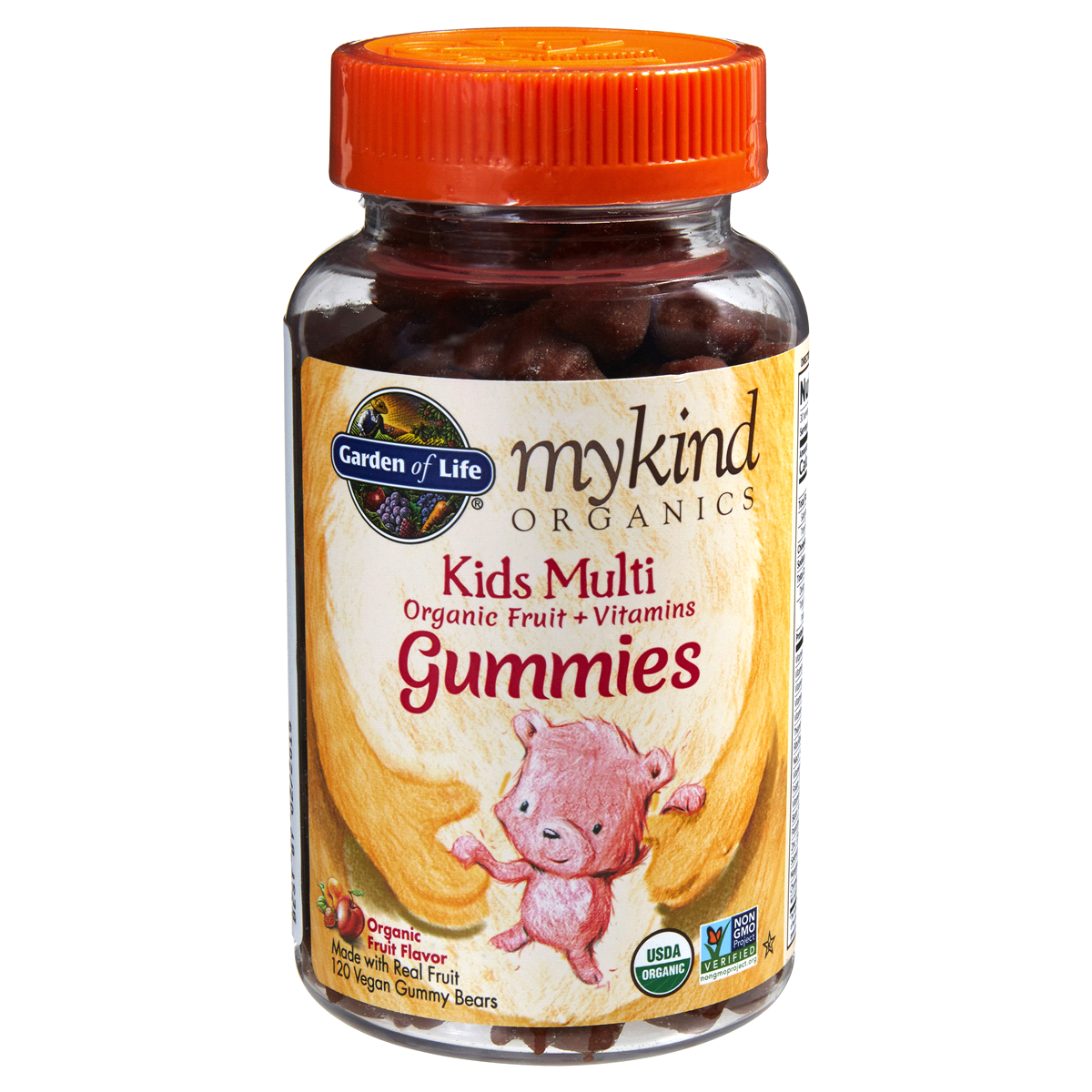 slide 1 of 2, Mykind Organics Kids Multi Gummies Fruit, 120 ct
