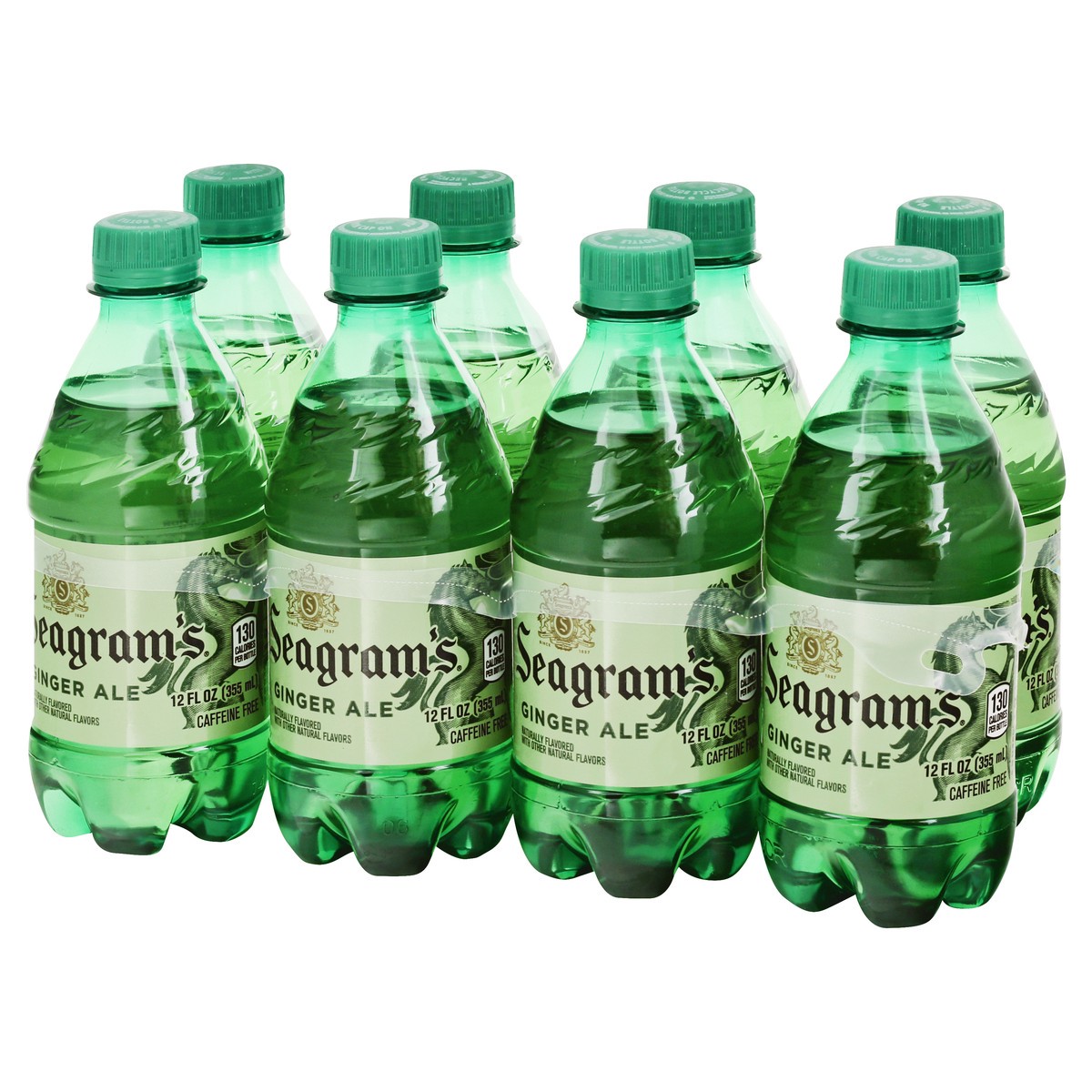 slide 10 of 10, Coke Seagrams Ginger Ale - 8 ct; 12 fl oz, 8 ct; 12 fl oz