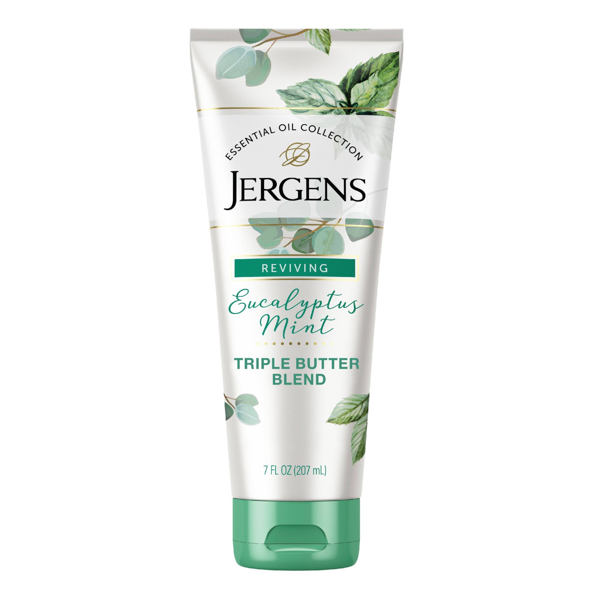 slide 1 of 5, Jergens Eucalyptus Mint Triple Butter Blend Lotion, 7 oz