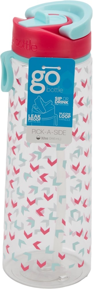 slide 1 of 1, Good Cook Gobottle Chevrons Tumbler with Straw, 32 oz