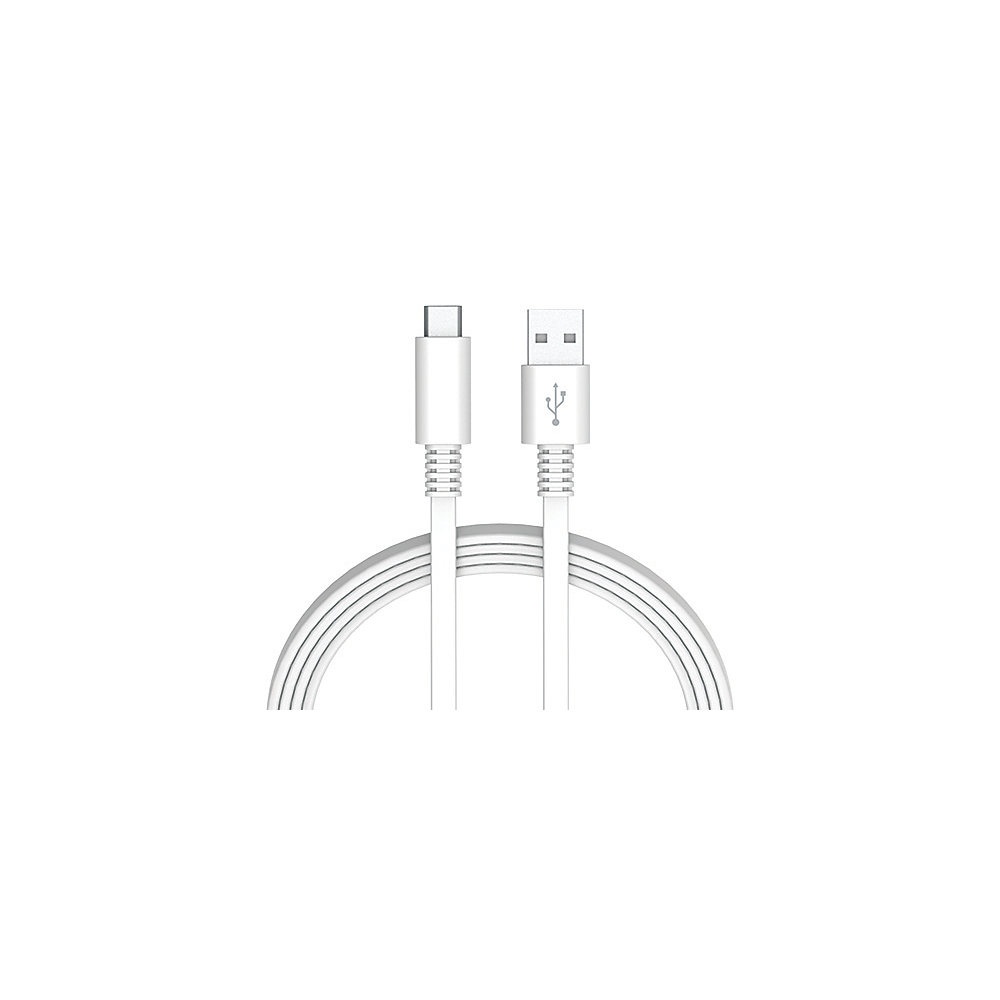 slide 1 of 1, Ativa Flat Usb Type-C-To-Usb-Type-A Cable, 6', White, 41527, 1 ct