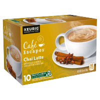 slide 6 of 17, Café Escapes Chai Latte Keurig Single-Serve K-Cup Pods, 10 Count, 10 ct
