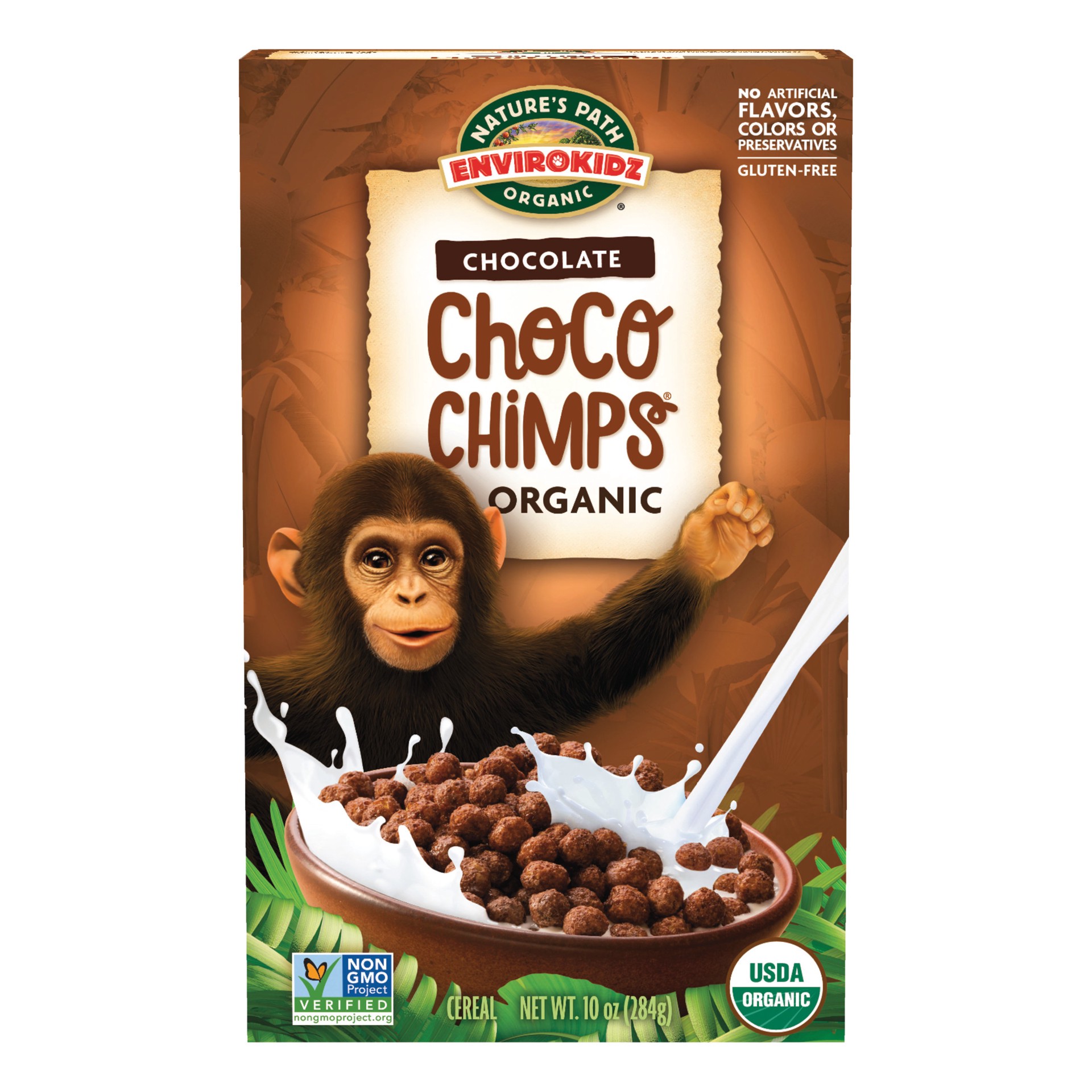 slide 1 of 4, EnviroKidz Nature's Path EnviroKidz Organic Choco Chimps Cereal 10oz Box, 10 oz