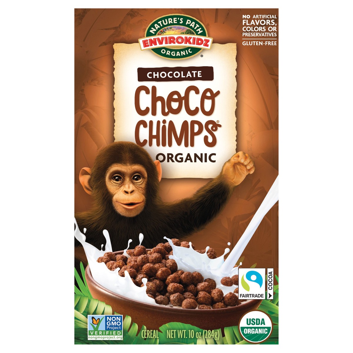 slide 1 of 4, Nature's Path Organic Nature's Path Envirokidz Organic Choco Chimps Cereal 10oz Box, 10 oz