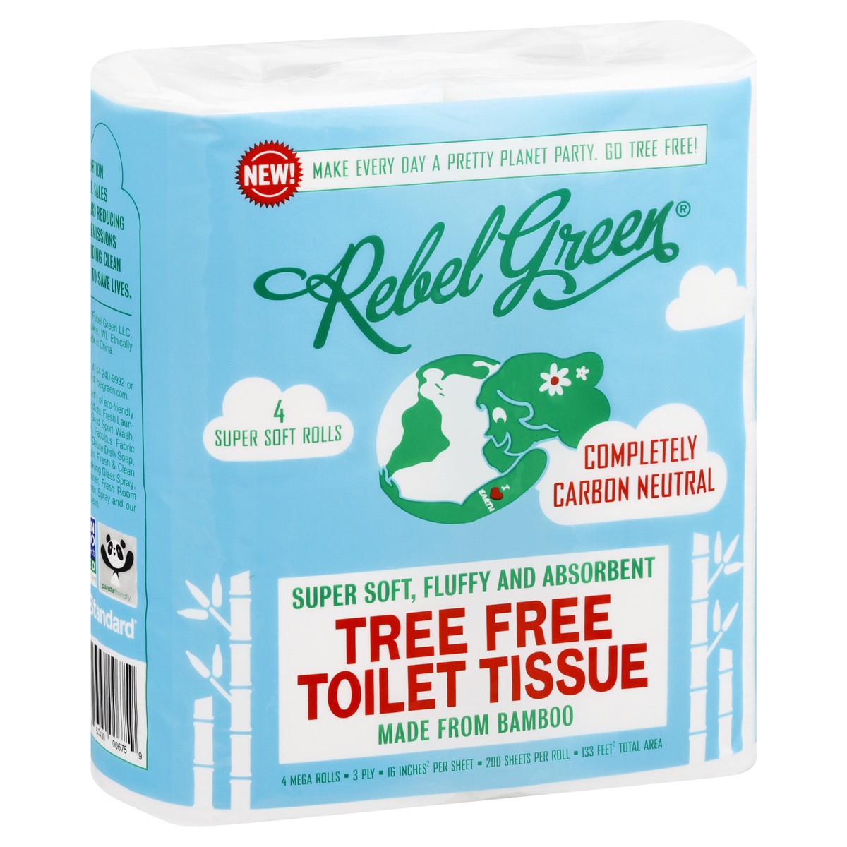 slide 2 of 9, Rebel Green Tree Free Toilet Tissue, 4 ct