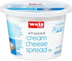 Weis Quality Whipped Spread Cheese Cream