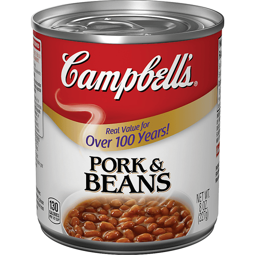 slide 1 of 1, Campbell's Picnic Style Pork & Beans, 8 oz