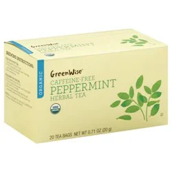GreenWise Organic Peppermint Herbal Tea - 20 ct
