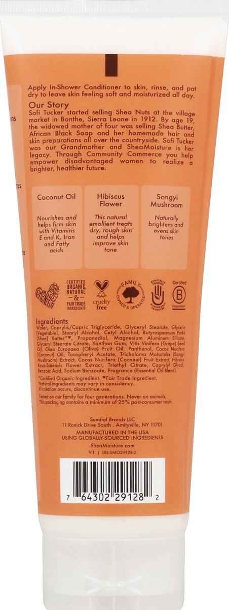 slide 6 of 6, SheaMoisture Coconut & Hibiscus In Shower Body Conditioner, 8 Oz, 8 oz