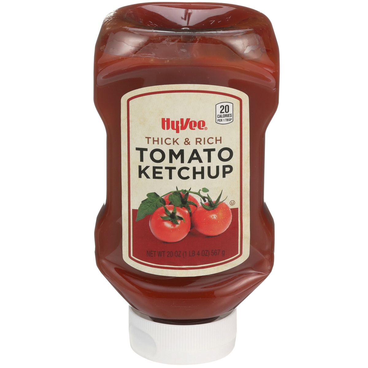 slide 1 of 1, Hy-vee Thick & Rich Tomato Ketchup, 20 oz