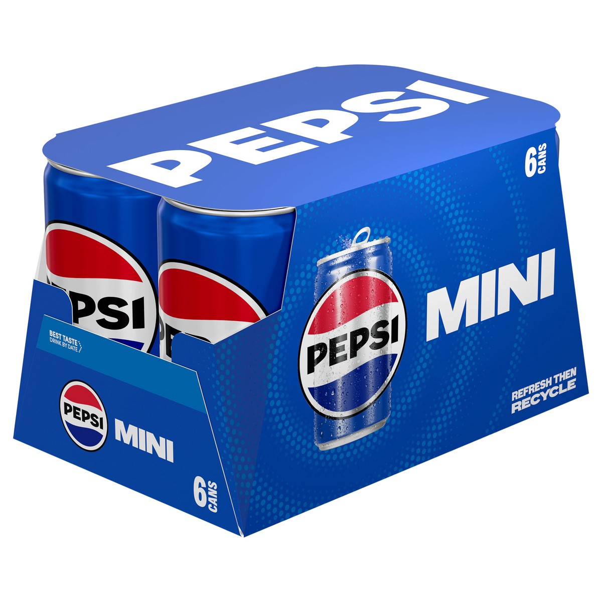 slide 11 of 11, Pepsi Mini Soda Cola 7.5 Fl Oz 6 Count, 6 ct; 7.5 oz