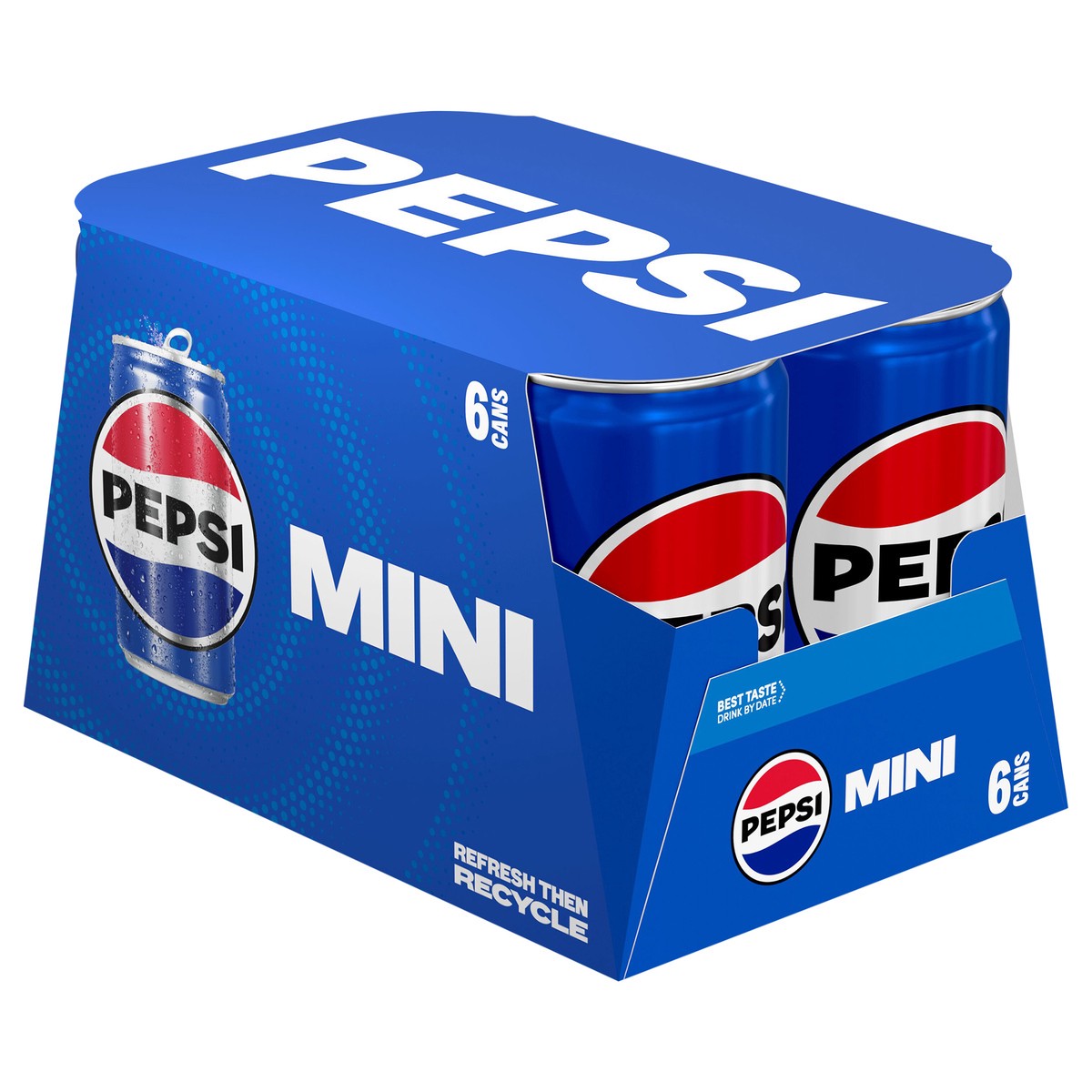 slide 10 of 11, Pepsi Mini Soda Cola 7.5 Fl Oz 6 Count, 6 ct; 7.5 oz