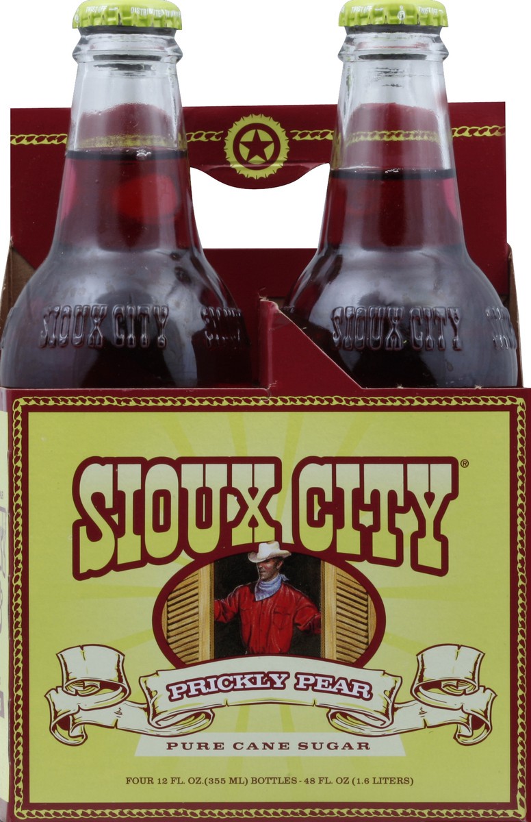 slide 2 of 4, Sioux City Prickly Pear Soda - 4 ct; 12 oz, 4 ct; 12 oz