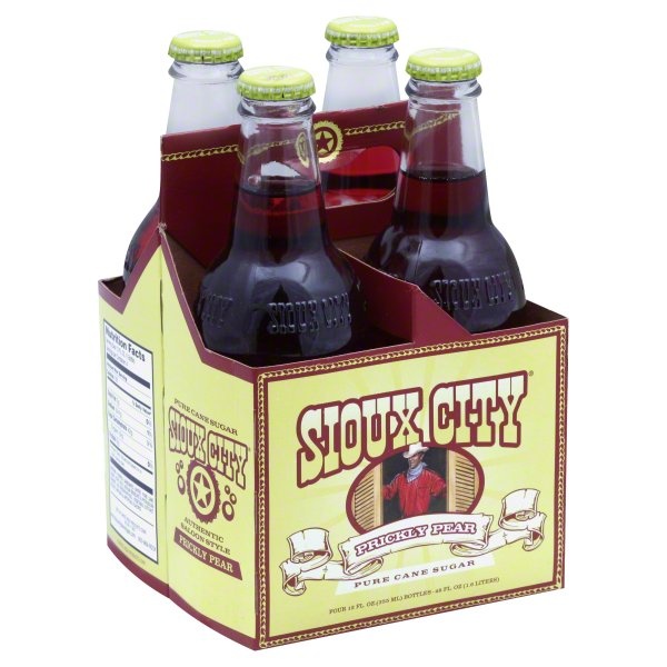 slide 1 of 4, Sioux City Prickly Pear Soda - 4 ct; 12 oz, 4 ct; 12 oz