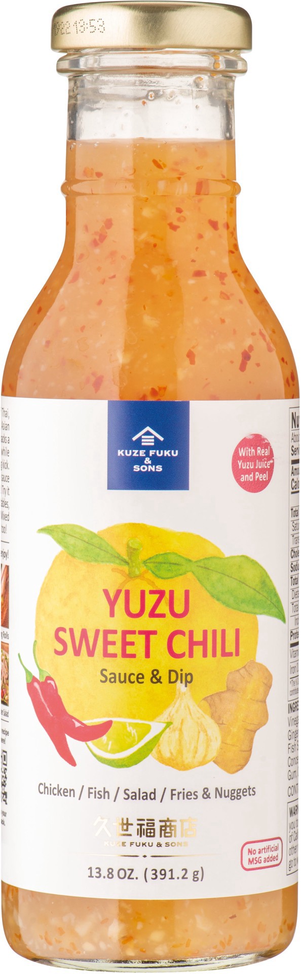 slide 1 of 1, Kuzefuku Yuzu Sweet Chili Sauce/Dip, 15.2 oz