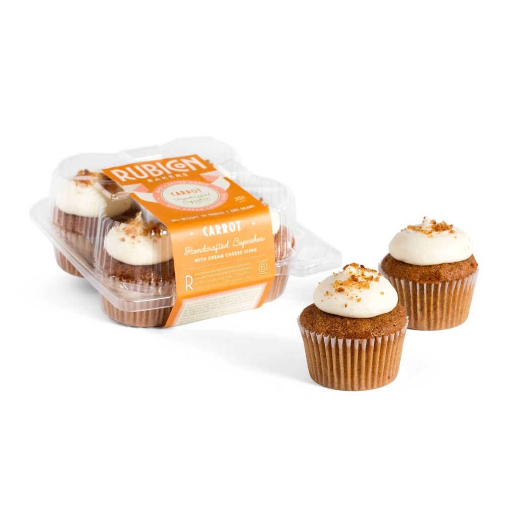 slide 2 of 4, Rubicon Bakery Carrot Cupcakes, 4 ct; 10 oz