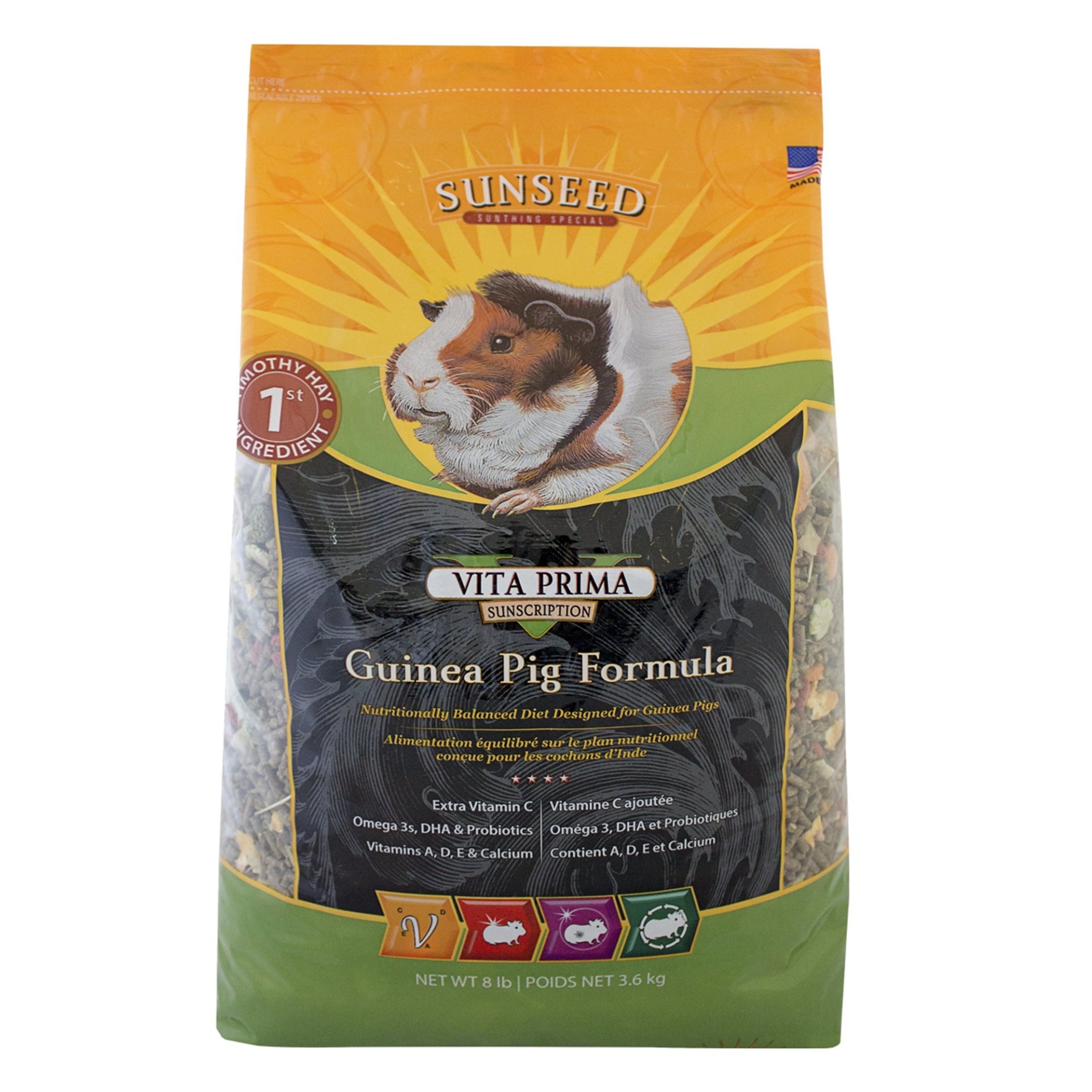 slide 1 of 1, Sunseed Vita Prima Sunscription Guinea Pig Food, 8 lb