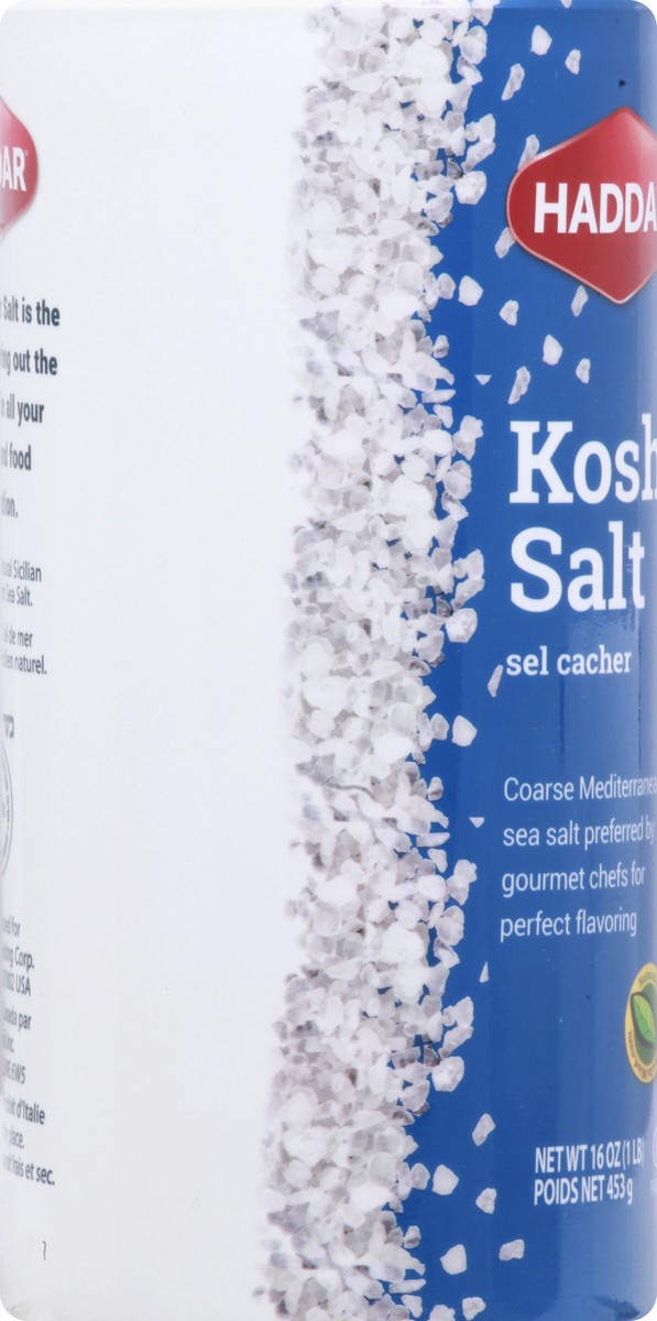 slide 6 of 8, Haddar Kosher Salt 16 oz, 16 oz