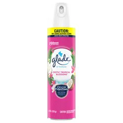 Glade Air Freshener Spray for Home, Exotic Tropical Blossoms Scent, Fragrance Infused with Essential Oils, Invigorating and Refreshing, with 100% Natural Propellent, 8.3 oz