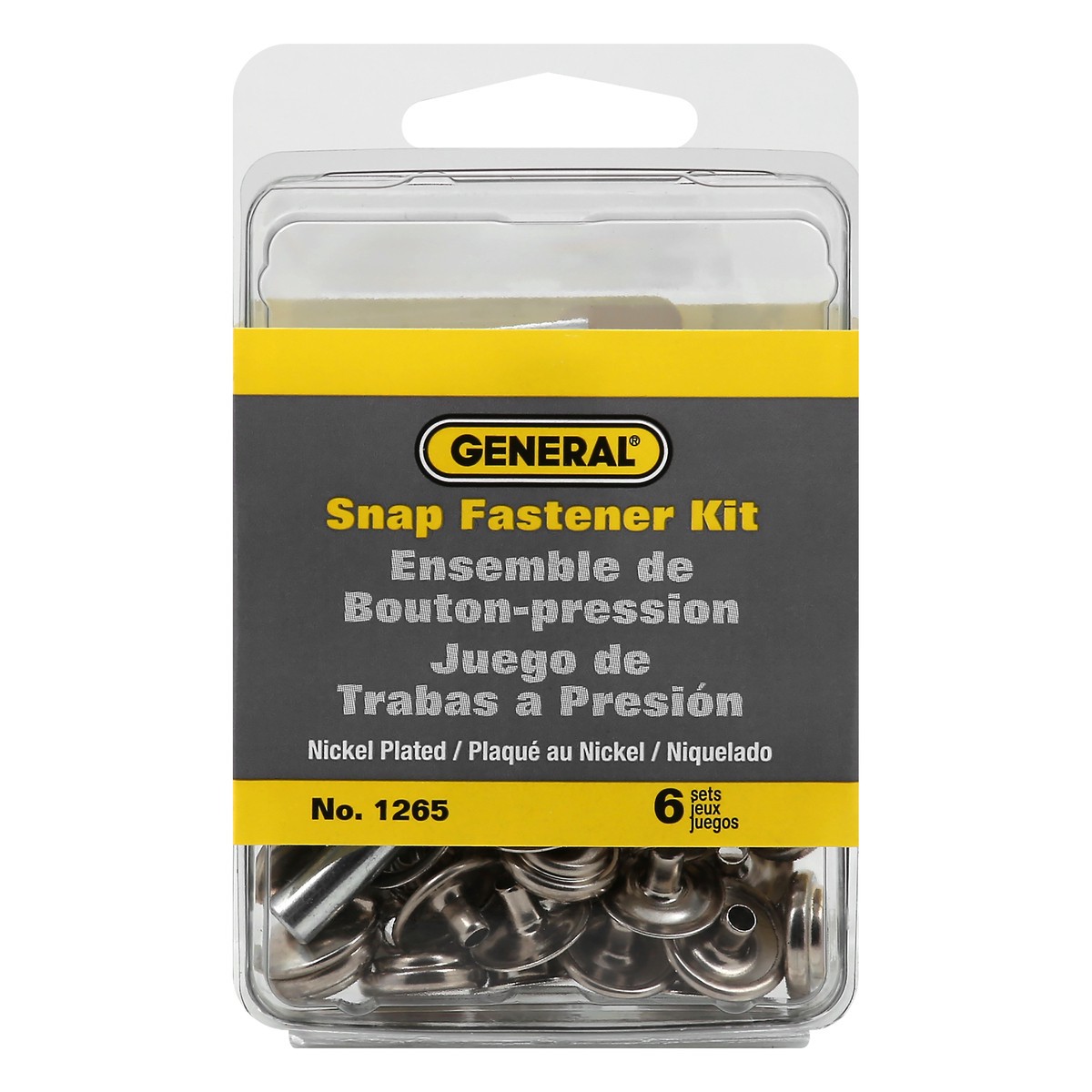 slide 1 of 8, Snap Fastener Kit Canvas, 1 ct