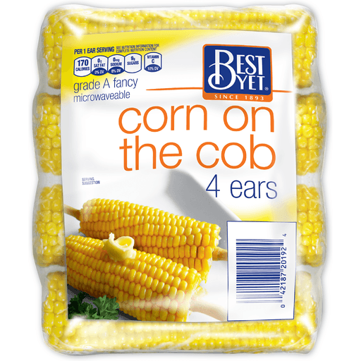 slide 1 of 1, Best Yet Corn On Cob Long, 4 ct
