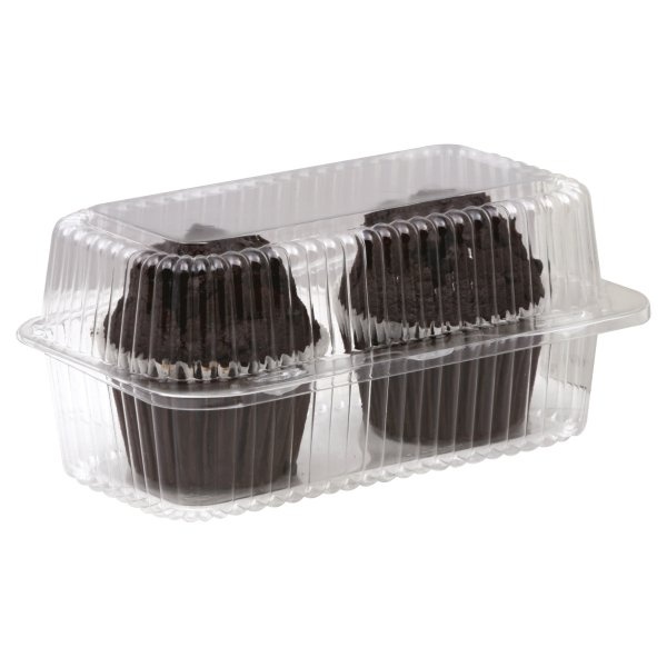 slide 1 of 1, HT Fresh Foods Market Double Chocolate Chip Muffins, 2 ct