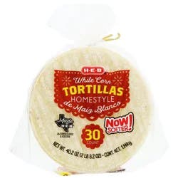 H-E-B Homestyle White Corn Tortillas