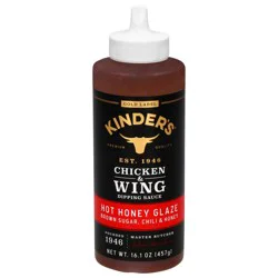 Kinder's Chicken & Wing Hot Honey Glaze Dipping Sauce 16.1 oz