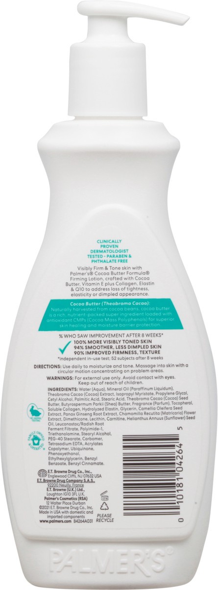 slide 3 of 9, Palmer's Cocoa Butter Formula Firms Tones Firming Body Lotion 13.5 fl oz, 13.5 fl oz