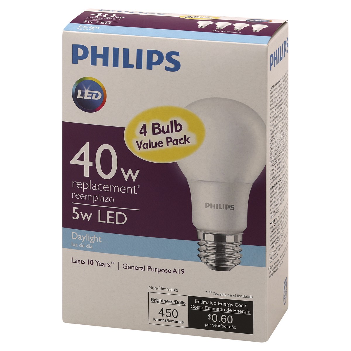 slide 6 of 9, Philips Light Bulb 1 ea, 1 ct