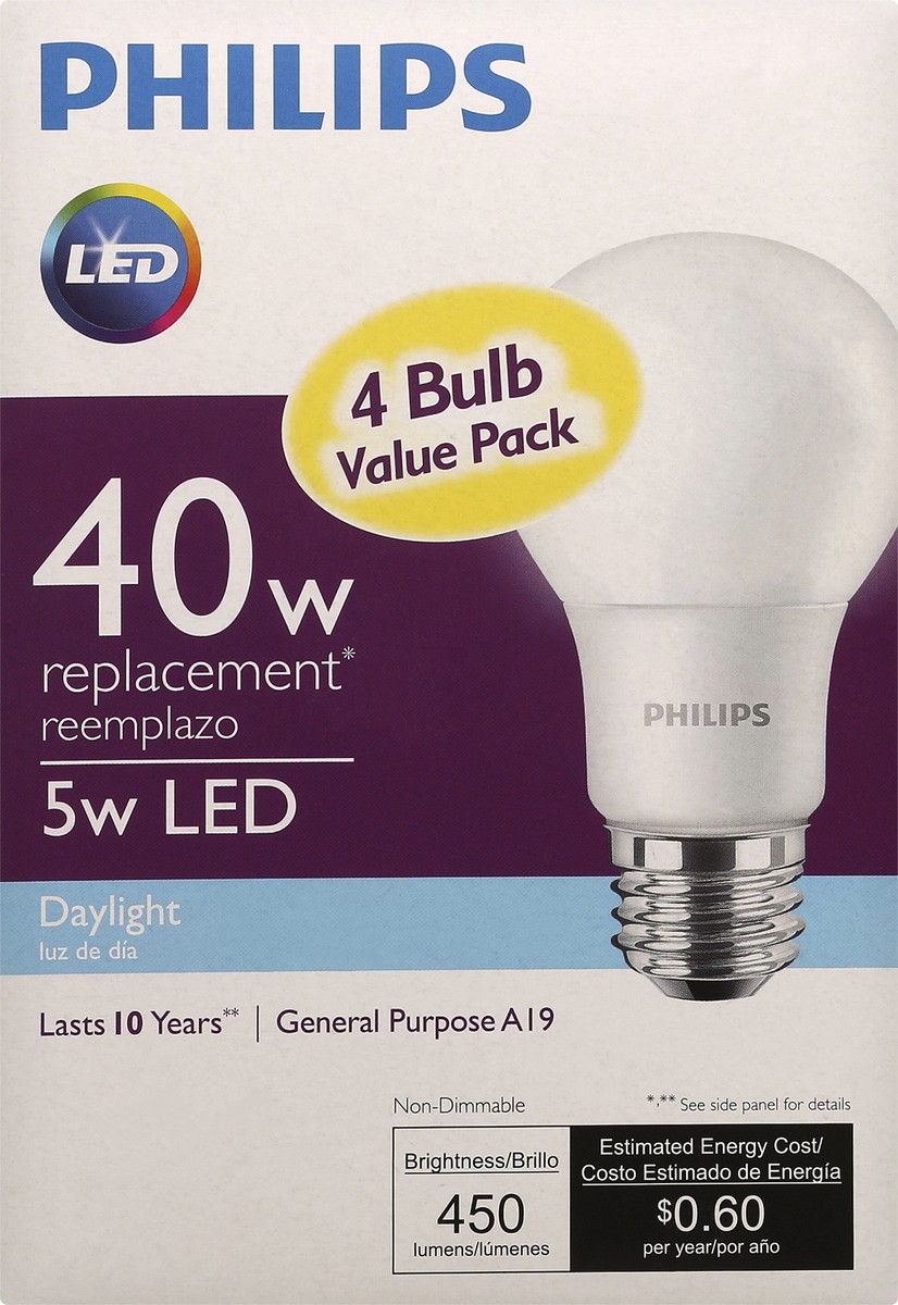 slide 1 of 9, Philips Light Bulb 1 ea, 1 ct